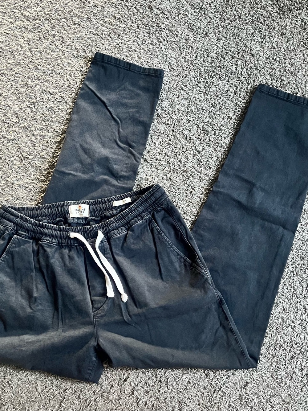 Marine Layer Saturday Stretch Cotton Beach Pants Men's Medium Casual Pockets